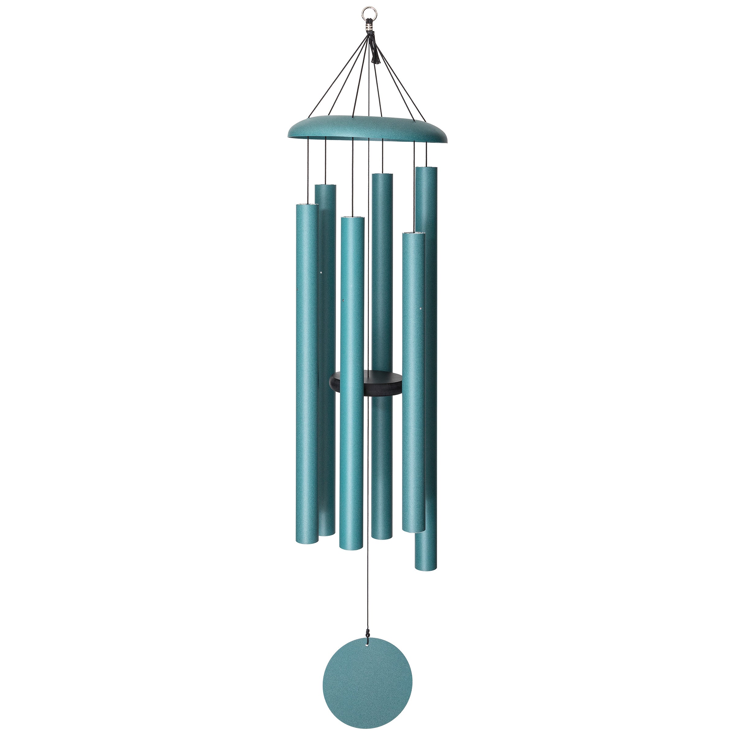 Brass Baritone Wind Chime — eight brass tubes tuned to pentatonic scale, deep rich tone