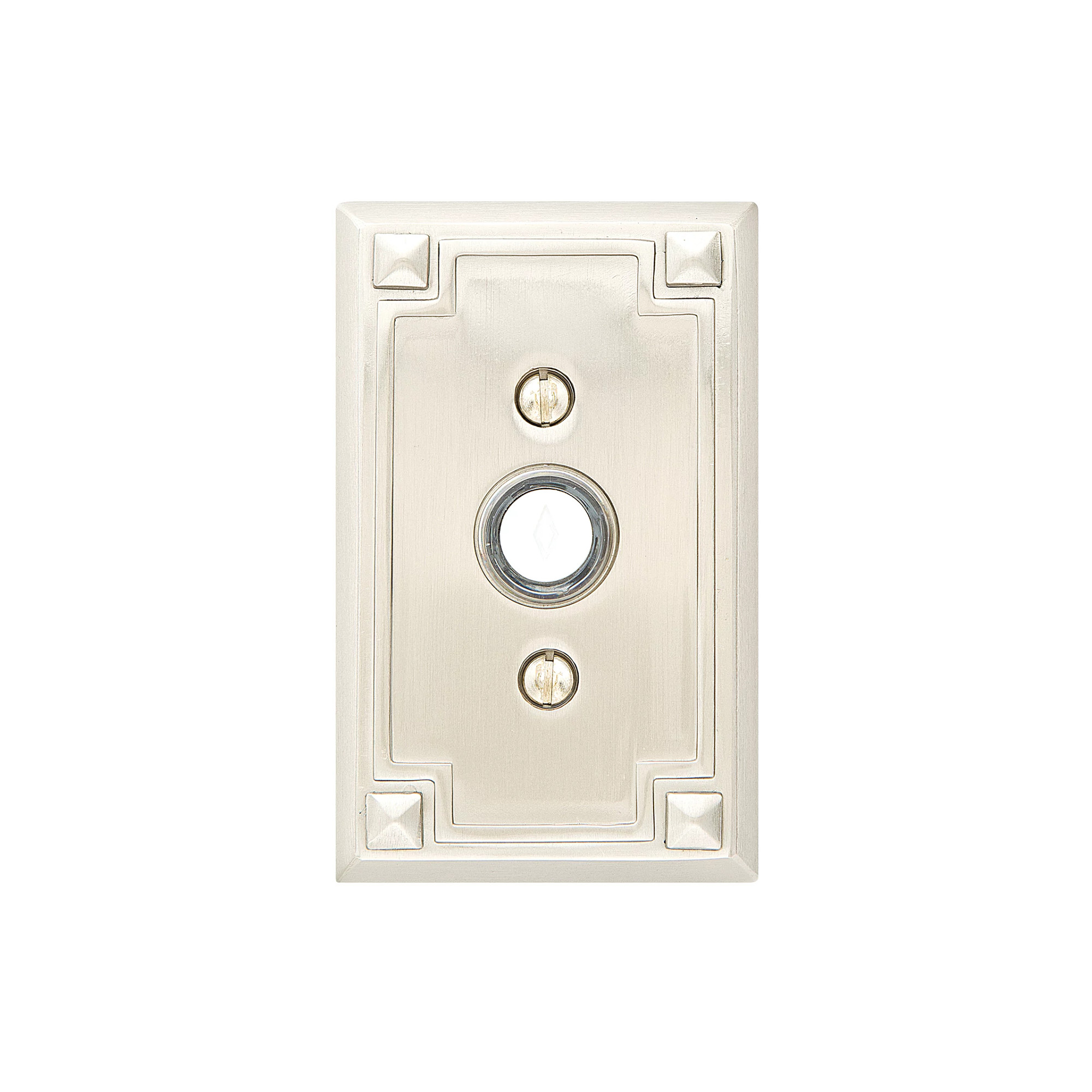Craftsman Cast Brass Doorbell Plate
