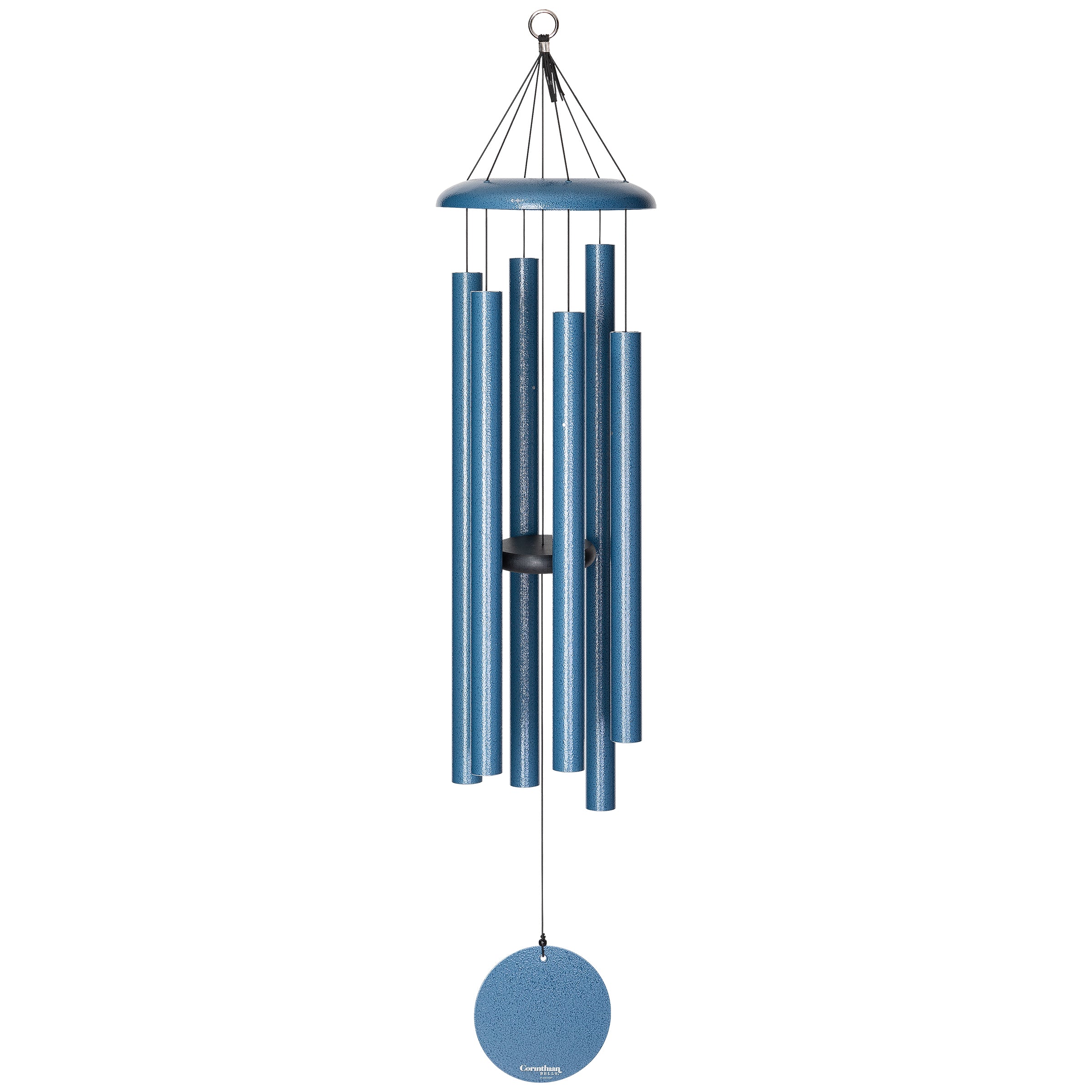 Deep Resonance Aluminum Wind Chime — five thick aluminum tubes with ultra-long 30-second sustain