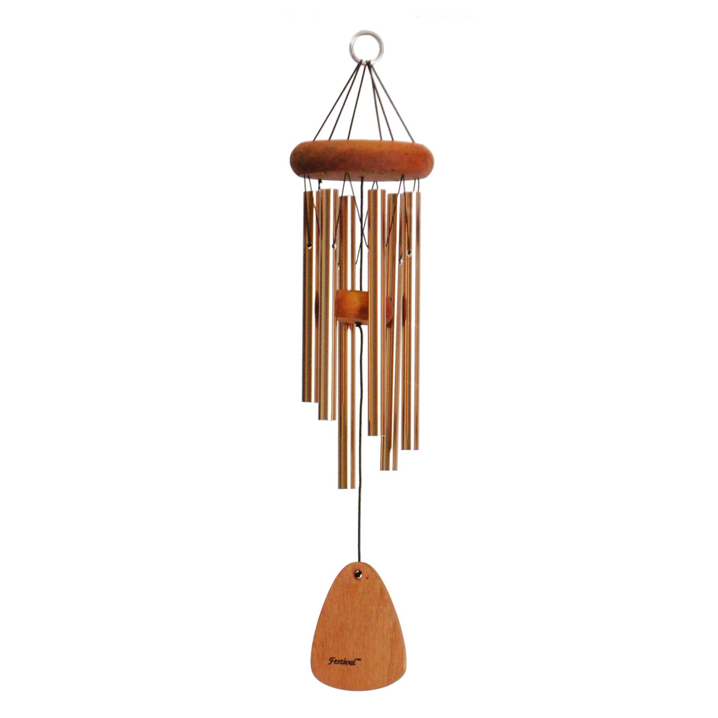 Petite Aluminum Wind Chime — compact six-tube aluminum chime for small spaces and balconies