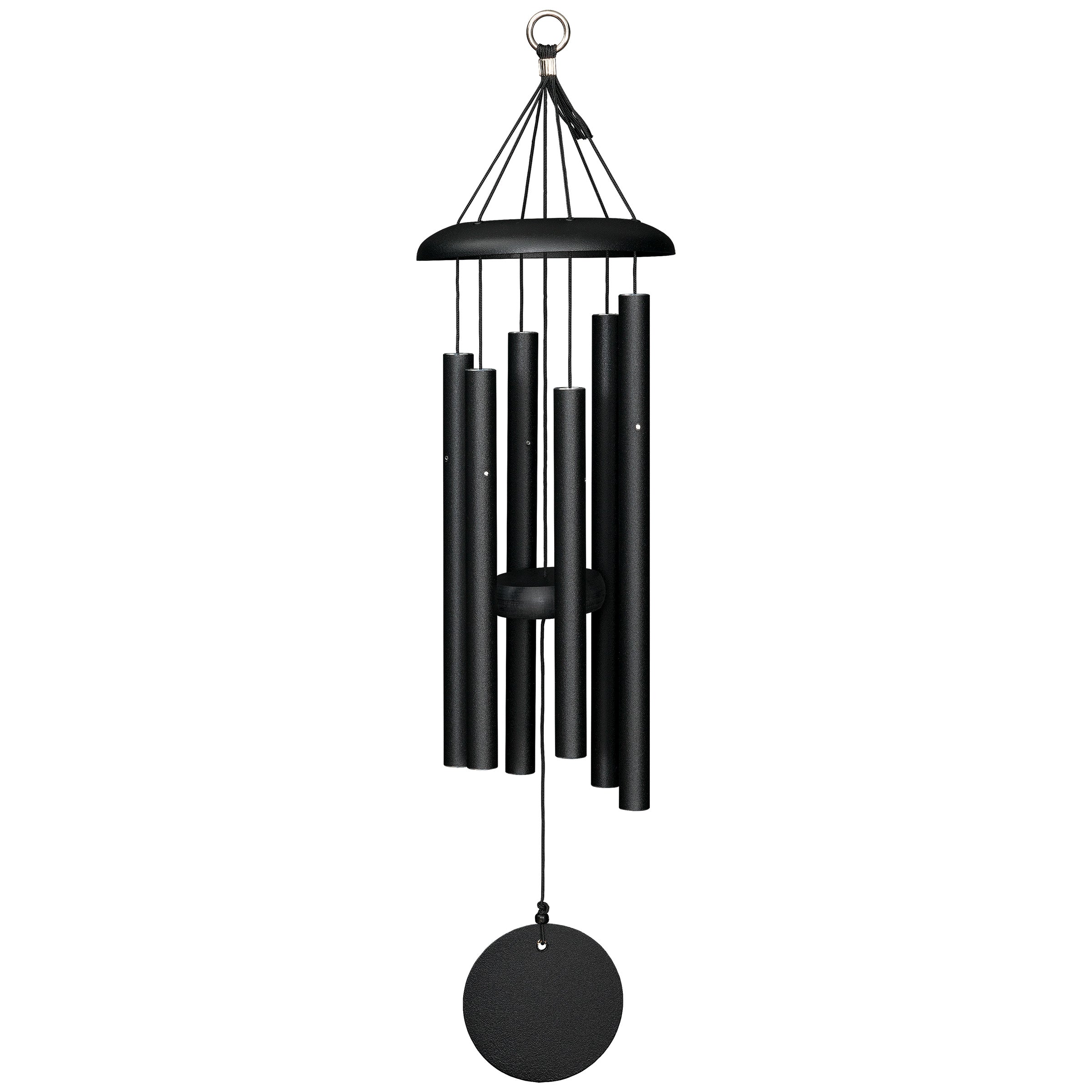 Weathered Copper Alto Wind Chime — pre-patinated copper tubes with aged verde-patina finish